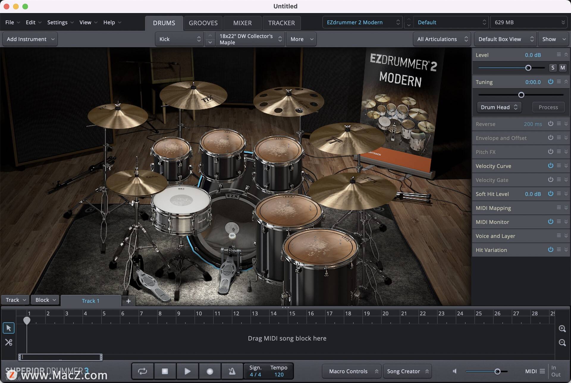 超级音乐编辑器下载苹果版:Toontrack Superior Drummer，鼓类音乐制作工具